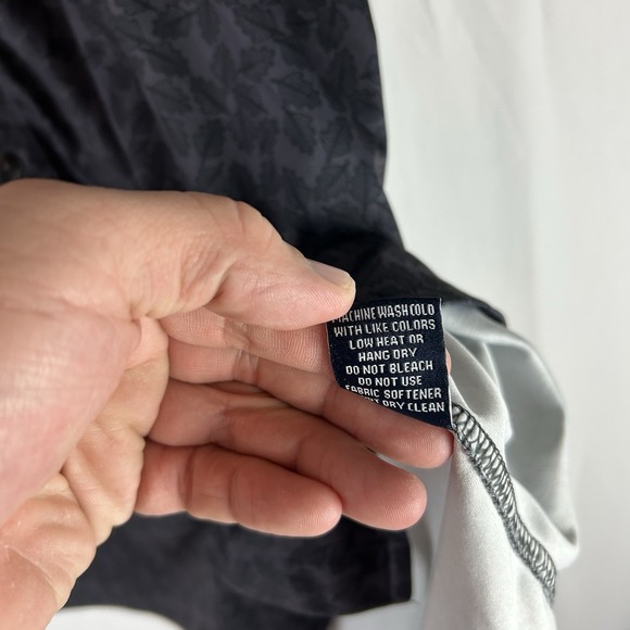 Oklahoma State Cowboys Horn Legend Small Short Sleeve Button Up Shirt Leaves AOP - Picture 10 of 12